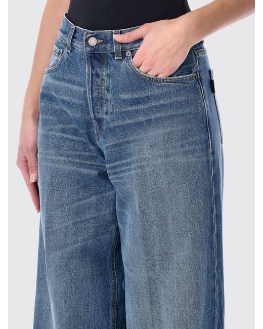 Jeans Anchos De Haikure de color Blue