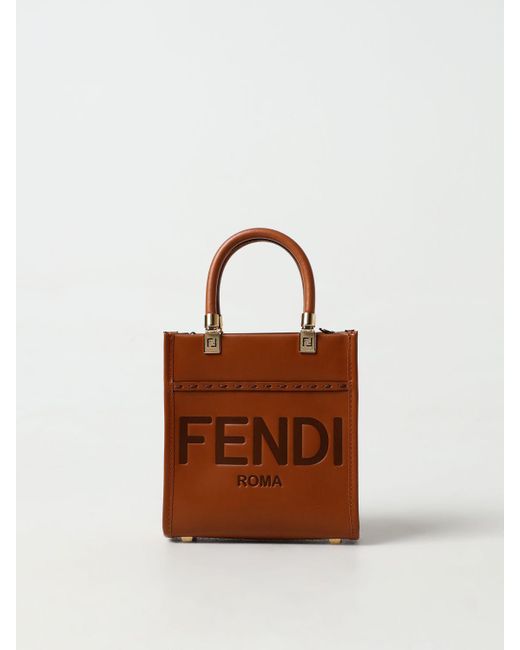 Fendi Brown Sunshine Mini Bag