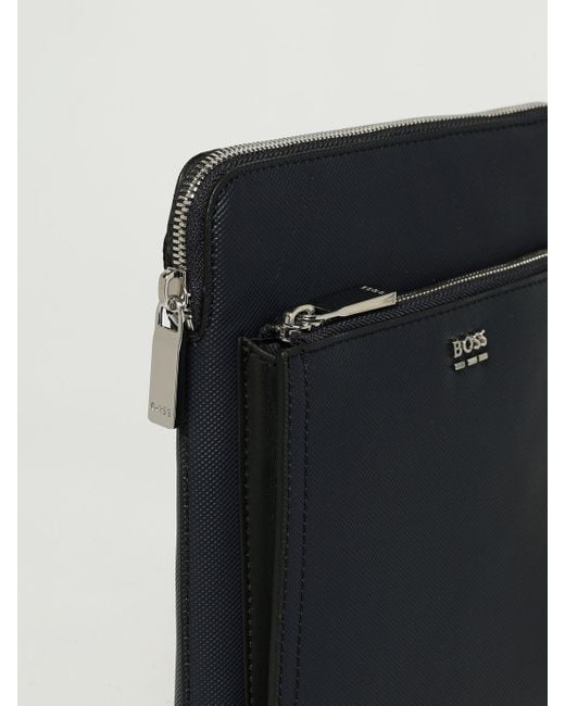 Borsello A Tracolla Con Logo di Boss in Black da Uomo
