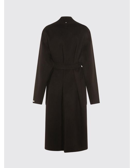 Sportmax Black Wool Coat