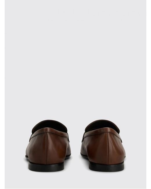 Tod's Brown T Timeless Logo Loafers for men
