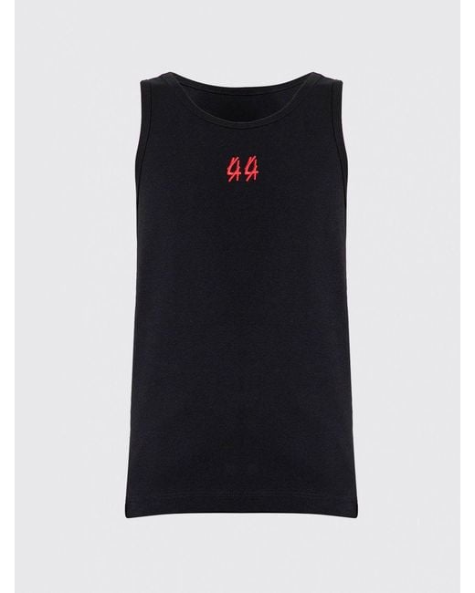 44 Label Group Blue Stretch Cotton Tank Top for men