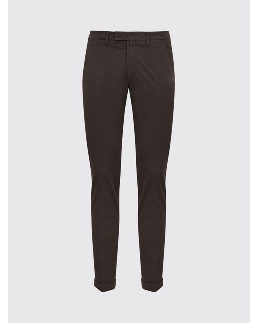 Briglia 1949 Gray Stretch Cotton Chino Trousers for men