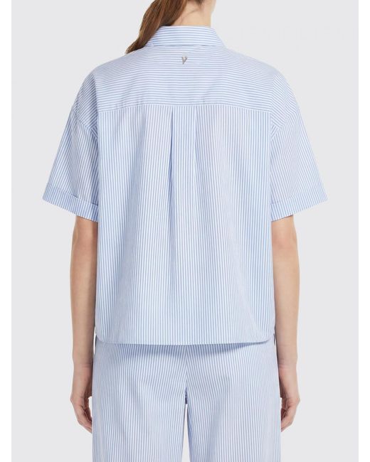 Dondup Blue Striped Cotton Casual Shirt