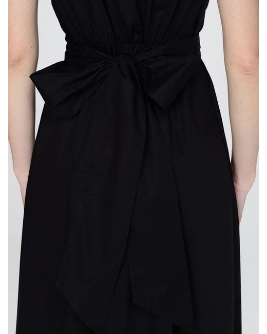 Twinset Black Stretch Cotton Shirtdress