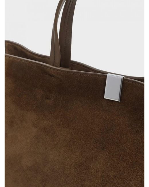 Phoebe Philo Brown Kit Cabas Suede Bag
