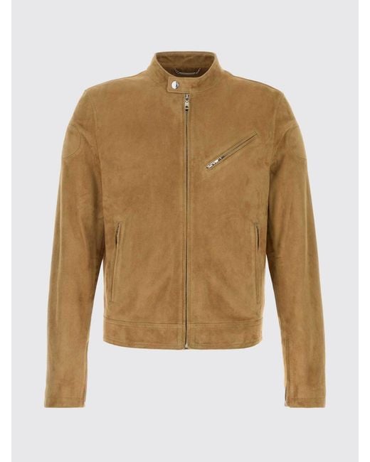 Dolce & Gabbana Natural Dolce &Amp Gabbana Suede Jacket for men