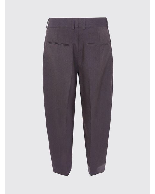 Studio Nicholson Blue Fume Wide-Leg Tailored Trousers for men