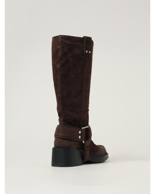 Vic Matié Brown Flache Stiefeletten Damen