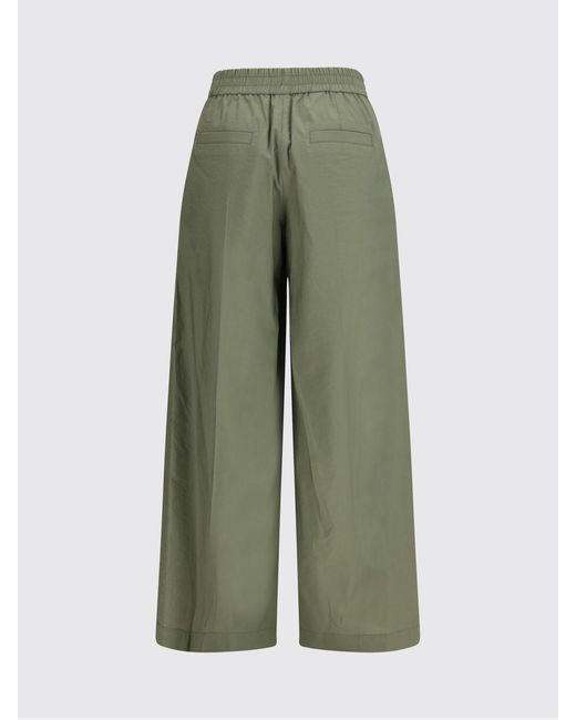 Brunello Cucinelli Green Cotton Blend Trousers