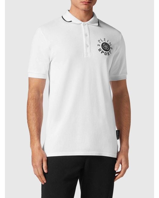 Philipp Plein White Polo Shirt for men
