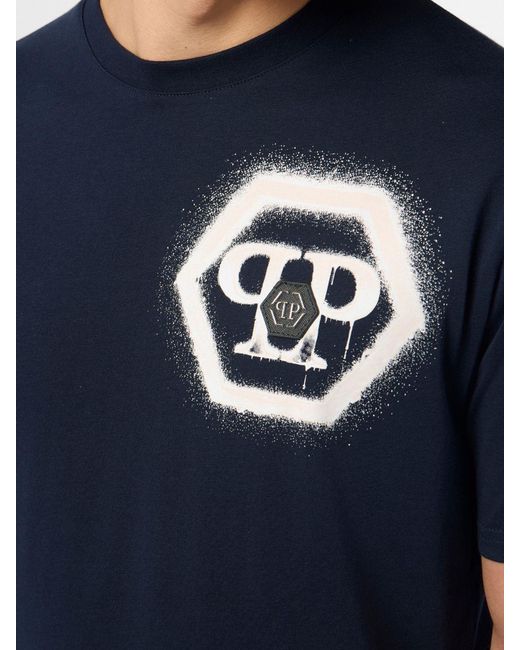 Philipp Plein Blue T-Shirt for men