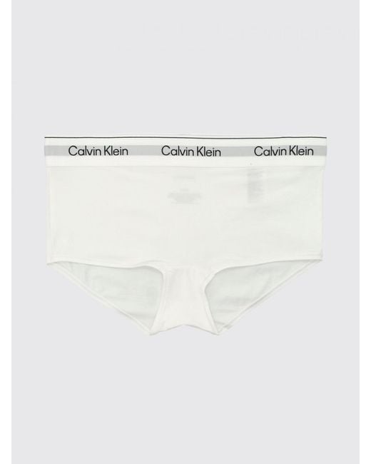 Calvin Klein Natural Cotton Blend Logo Culottes