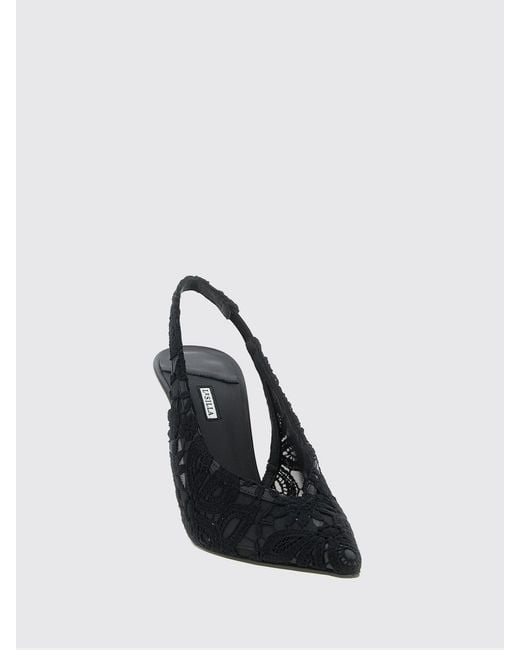 Le Silla Black Chantilly Slingback