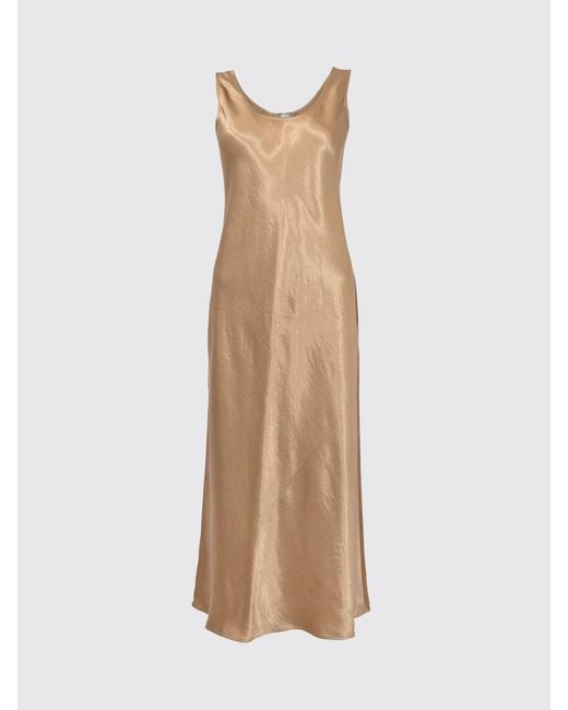 Max Mara Natural Satin Midi Dress