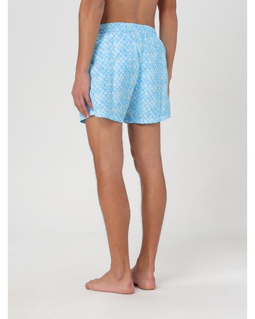 Kampos Blue Patterned Swimsuit for men