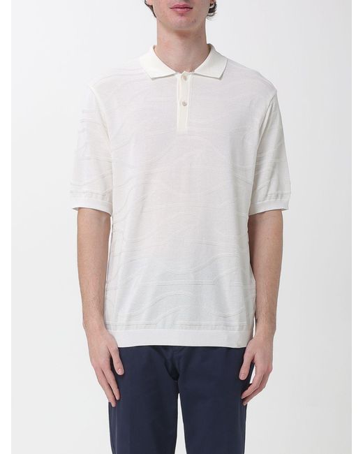 Paul & Shark White Paul &Amp Shark Cotton Knit Polo Shirt for men