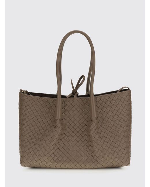 Bottega Veneta Brown Pinacoteca Medium Woven Leather Bag