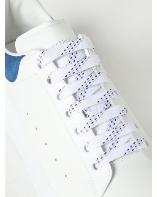 Sneakers Larry in pelle di Alexander McQueen in White da Uomo