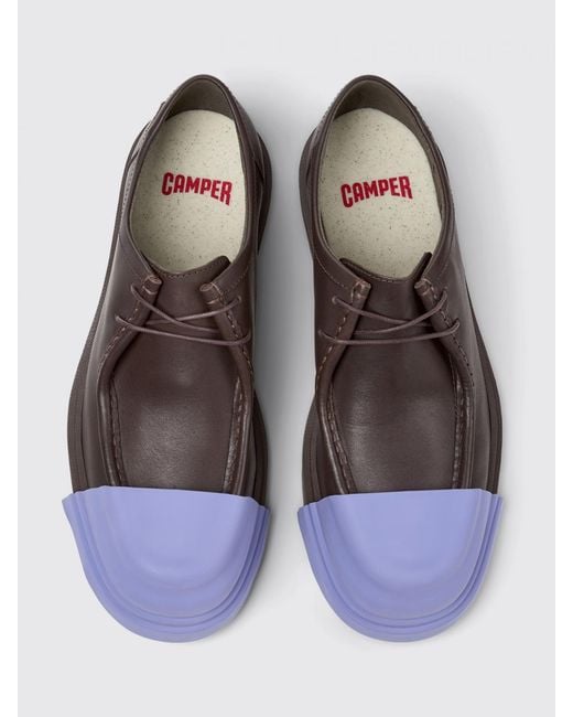 Camper Brown Junction Recycled Leather Derby Shoes for men