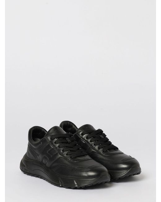 Hogan Black Hyperlight Leather Sneakers for men