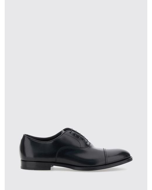 Doucal's White Oxford Formal Lace-Up Shoes for men