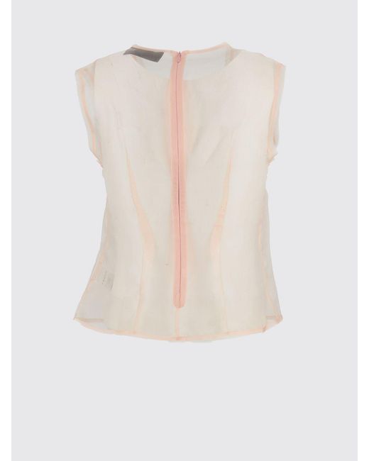 Top De Seda Con Lazo Simone Rocha de color Blue