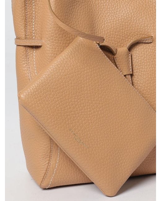 Gianni Chiarini Natural Sienna Hammered Leather Bag