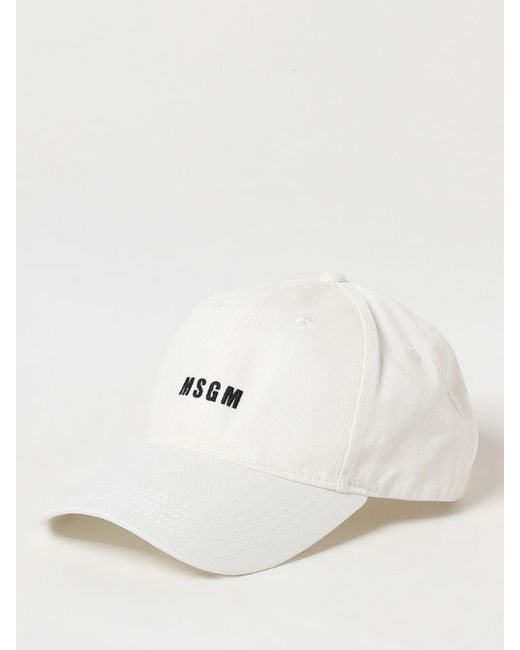 Sombrero MSGM de color White