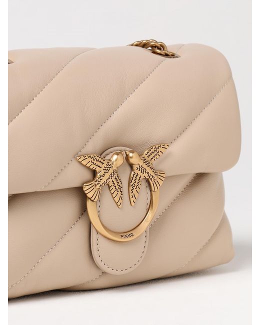 Pinko Natural Love Puff Mini Quilted Nappa Bag