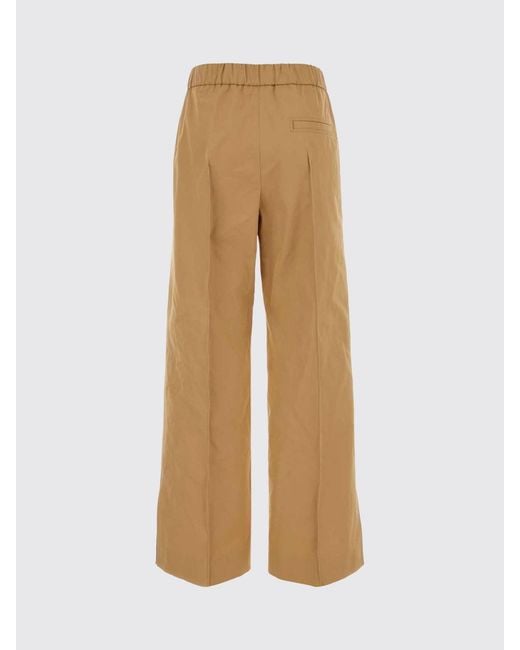 Jil Sander Natural Cotton Palazzo Trousers