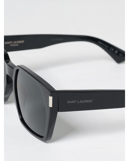 Saint Laurent Black Aviator Sunglasses for men