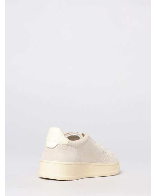Autry Natural Medalist Low Suede Sneakers
