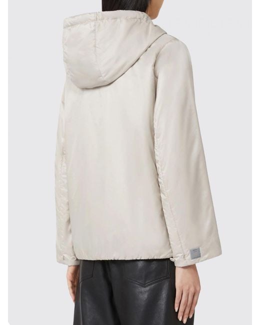 Max Mara Natural Greenh Hooded Nylon Raincoat
