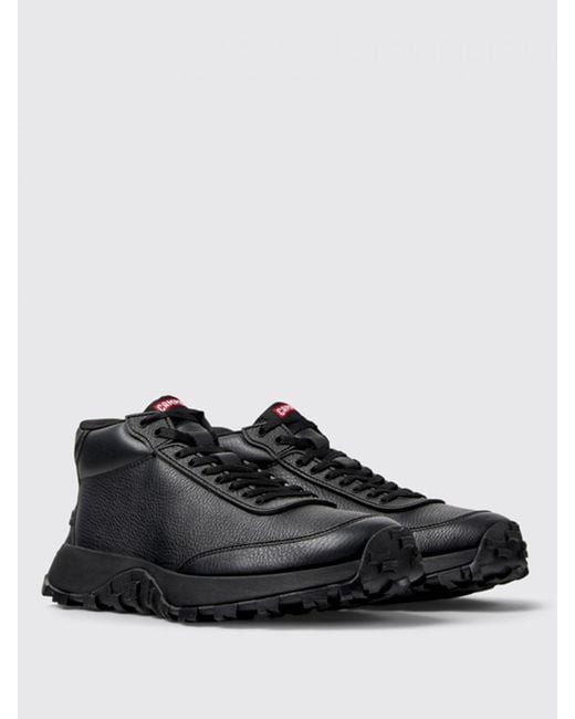 Camper Black Flat Ankle Boots