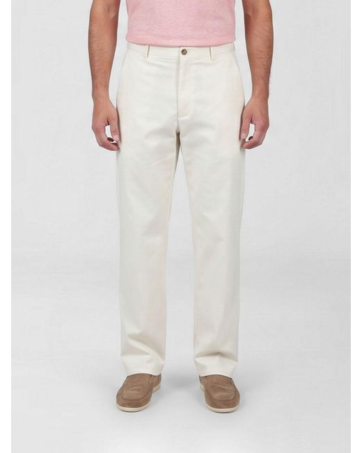 Paul & Shark White Paul &Amp Shark Pants for men