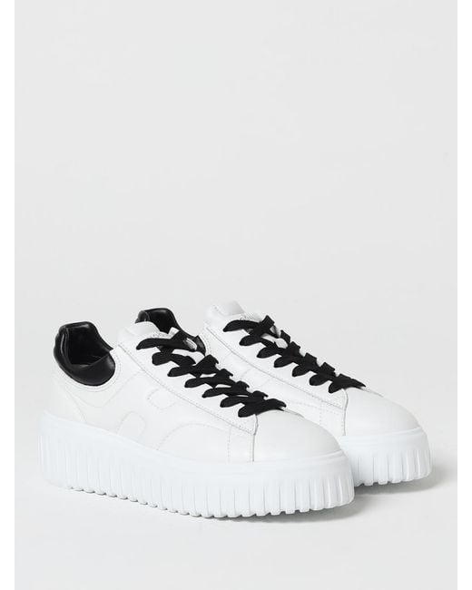 Hogan White Nappa Leather Sneakers
