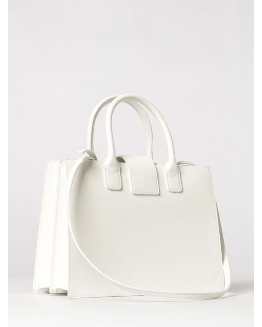ARMANI EXCHANGE White Faux Leather Bag