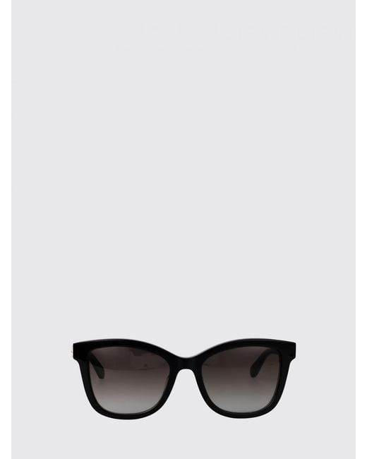 Ferragamo Black Rectangular Cat-Eye Acetate Sunglasses With Gancini Logo