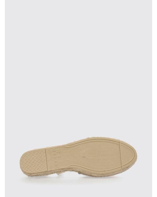 Manebí Pink Valenciana Striped Cotton Espadrilles With Ankle Ties