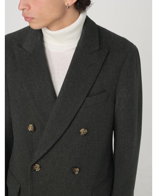 Lardini Black Coat for men