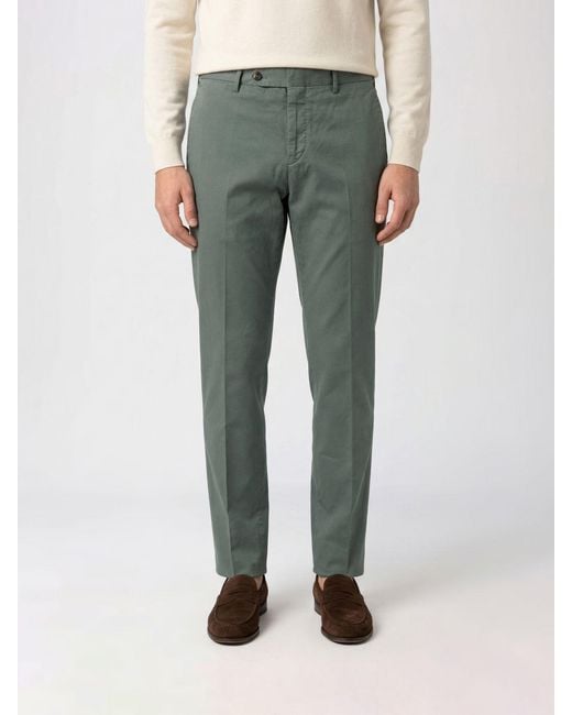 PT01 Gray Stretch Cotton Chino Trousers for men