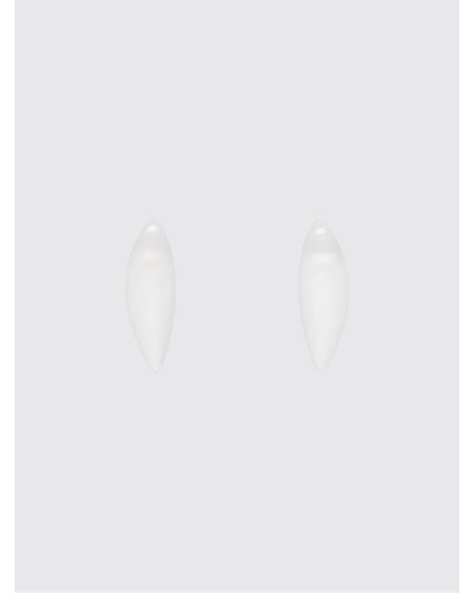 Monies White Nia Acrylic Earrings