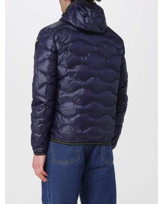 Blauer Blue Quilted Padded Nylon Down Jacket for men