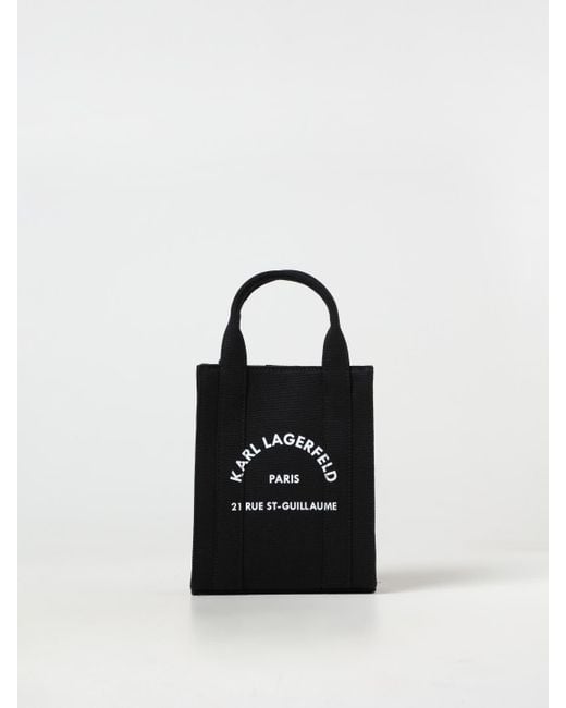 Karl Lagerfeld Black Tote Bags