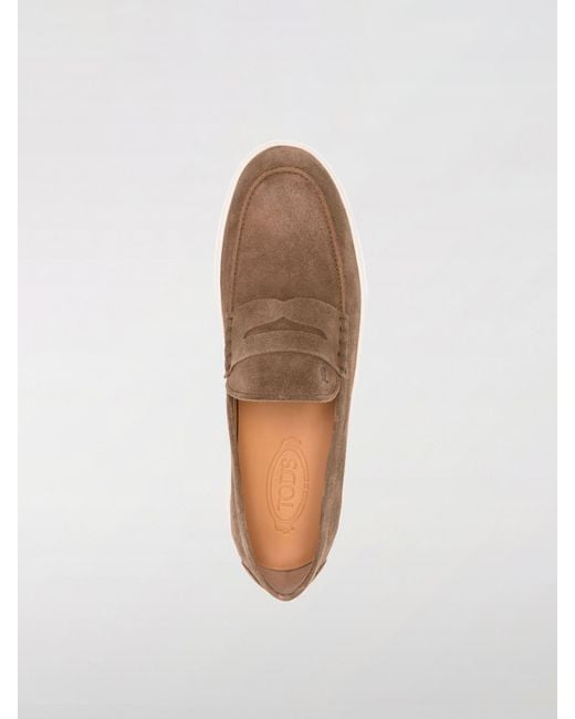 Tod's White Suede Loafers for men
