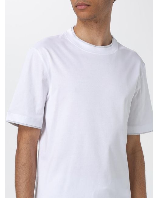 Brunello Cucinelli White T-shirt for men