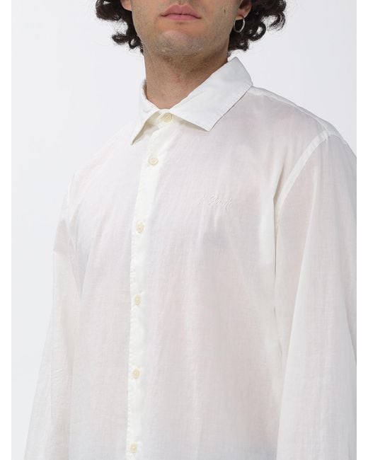 Mc2 Saint Barth White Linen Shirt for men
