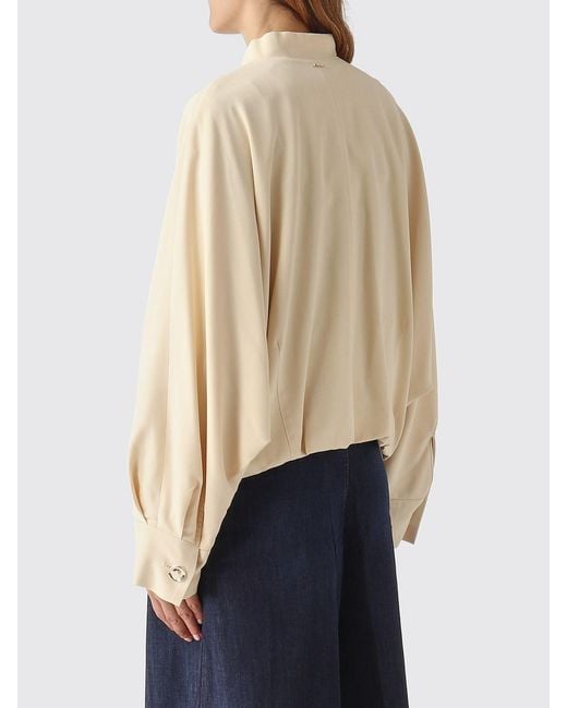 Twinset Natural Stretch Viscose Bomber Jacket