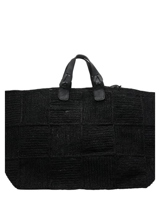 IBELIV Black Wild Large Crochet Tote Bag